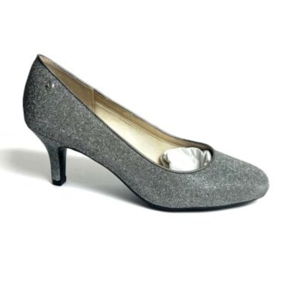 Life Stride Women’s Parigi Silver High Heels Size 8.5 Wide